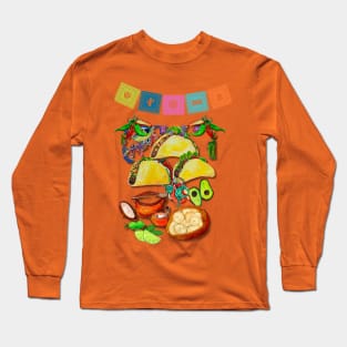 I want to it mexican tortilla tacos Long Sleeve T-Shirt
